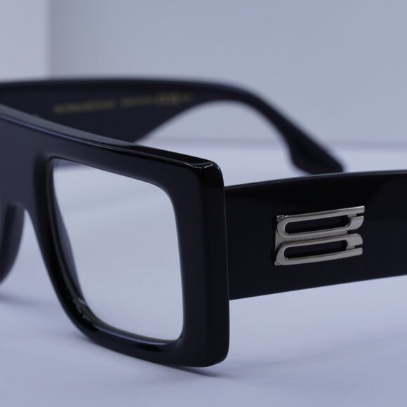 Victoria Beckham VB677S 006 Square Sunglasses – Black/Transparent - Picture 4 of 11